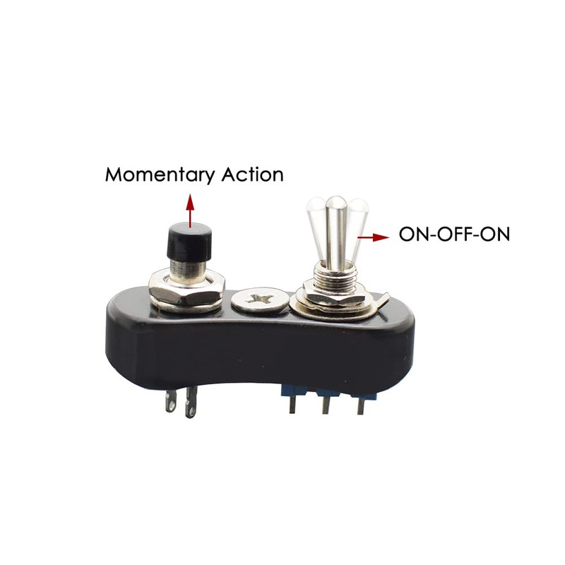 Micro Handle Switch Single Black for 0.9 inch (22.2 mm)