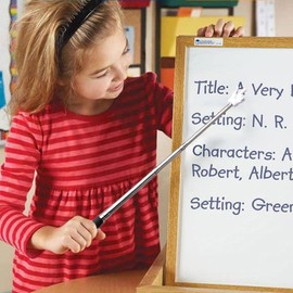 MOFALA Telescopic Teachers Pointer, Classroom Demonstration Baton, Guide Indicator, Retractable Finger Pointer Stick for School Teaching, Conference Presentation, Object Instruction