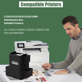 CHILLAWAY'S C13S210125 Maintenance Box | High-Yield Ink Tank for SureColor SC-F170, F100, F150 Dye Sublimation Printers | Easy to Install |