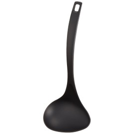 Suncraft GF-17B Mini Side Mouth Ladle, Fiberglass Reinforced Nylon, Dishwasher Safe, Black