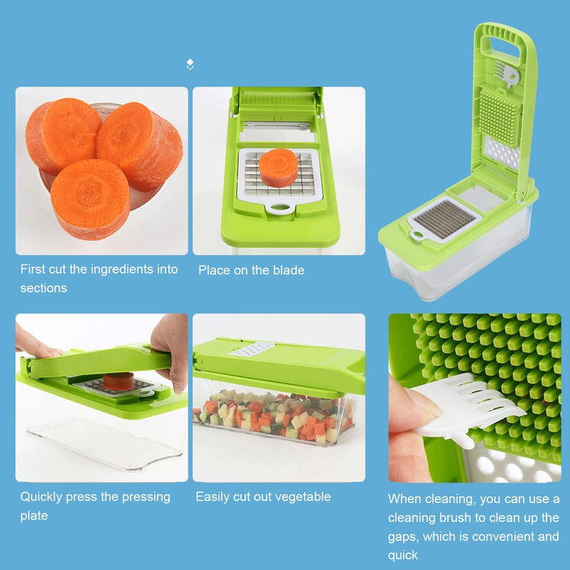 Vegetable Cutter Manual Potato Chopper Vegetable Grater Fruit Food Slice