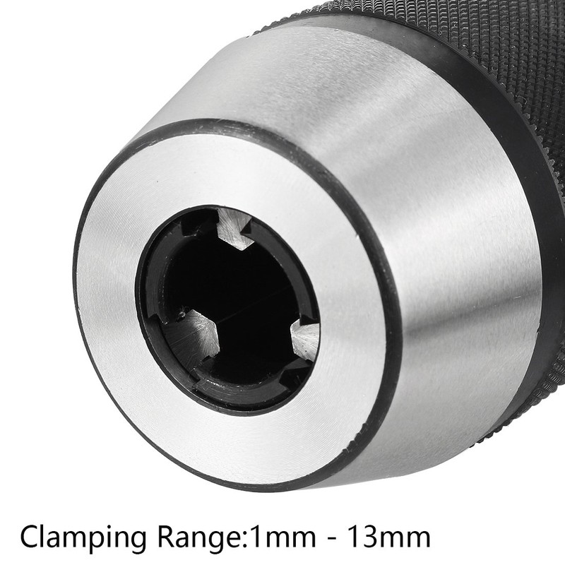 uxcell Keyless Drill Chuck MT2 Morse Taper Mount Adjustable 1/32"-1/2"