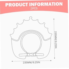 Visera de baño para niños pequeños, 2 piezas Gorro de ducha para bebé Forma corona ajustable Escudo lavado cabello para bebé Visera baño plástico livi