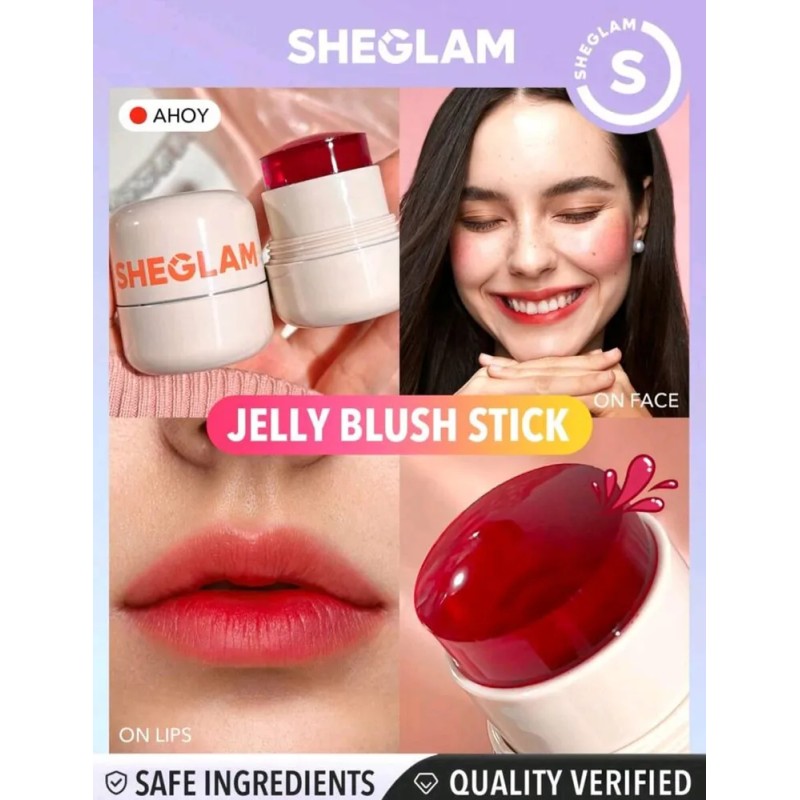 Sheglam Rubor Y Labial Textura Gelatina Frutal-tonos Tono Del Maquillaje