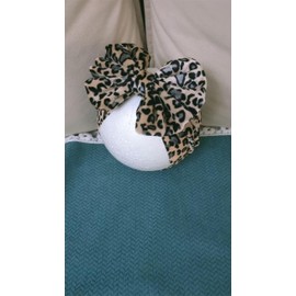 LDDCX Bows for Baby Girls Headband, Newborn Bows Headbands Baby Hair Bows Hairbands Hair Accessories.(FD104) (leopard headband)