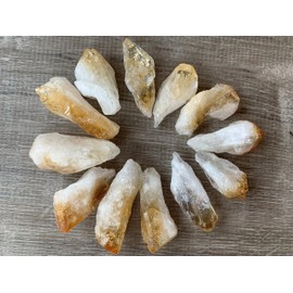 GAF TREASURES WHOLESALE Citrine Points, Natural Citrine Points, Citrine Points Healing Crystals (Citrine Points, 1 Pound)