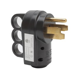 Nema 14-50P 4-Prong 50 Amp Heavy Duty Dryer Replacement Plug, Nema 14-50P Male, 50AMP Replacement Power Assembly Plug for Dryers, 50A 125V 250V Plug with Handle