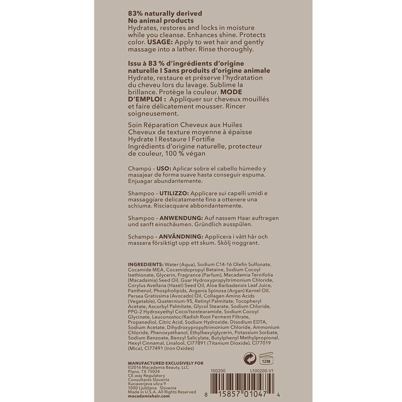 Macadamia Professional Nourishing Repair Shampoo 300ml