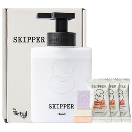 Tirtyl Skipper Hand Wash Single Kit HDPE - 1 HDPE Recycled Plastic Foaming Dispenser + 3 Tablet Refills (3x 8 fl oz bottles of soap) - Variety Fragrances