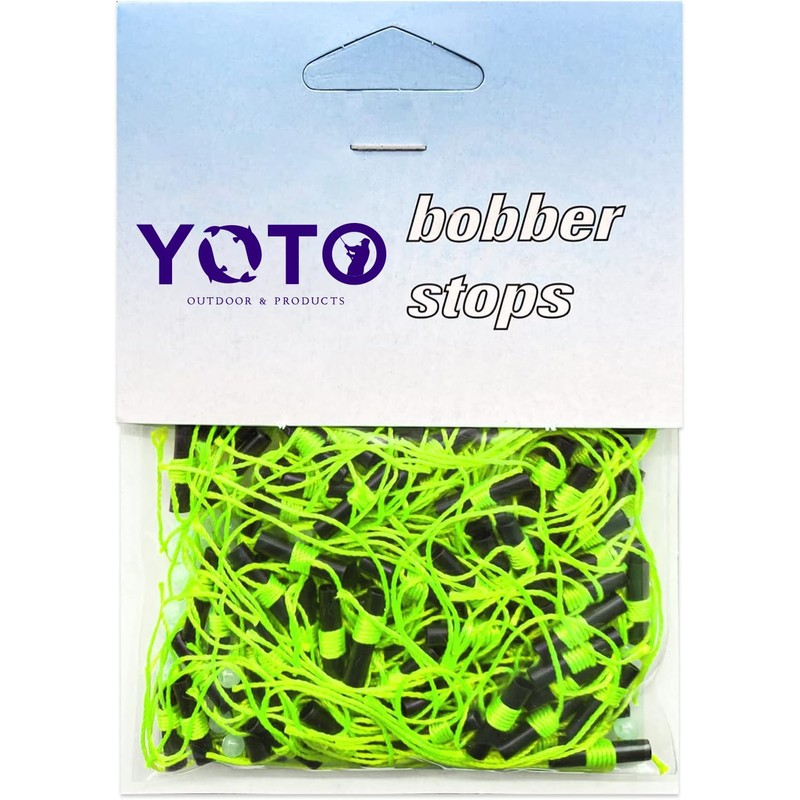 YOTO Bobber Stops for Fishing,Float Bobber Stops String Knots&Fishing Glow