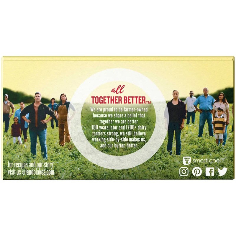 Land O Lakes Quarter Salted Butter, 8 Ounce -- 12