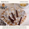 MACKENZIE-CHILDS Everyday Serving Spoon, Stainless-Steel Spoon for Cooking, Leather