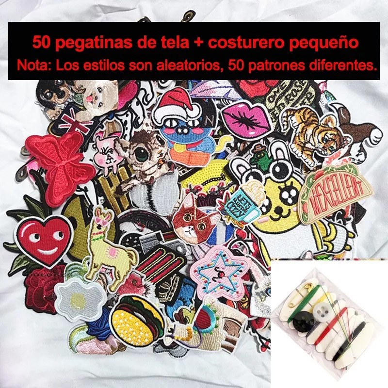 Dolores 50 Parches Bordados Para Ropa Planchar Bricolaje Repa Niños