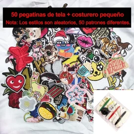 Dolores 50 Parches Bordados Para Ropa Planchar Bricolaje Repa Niños