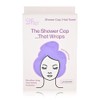 Gorro Ducha Toalla Mujer Ligera Elástico Secar Acondicionar Cabello Todo