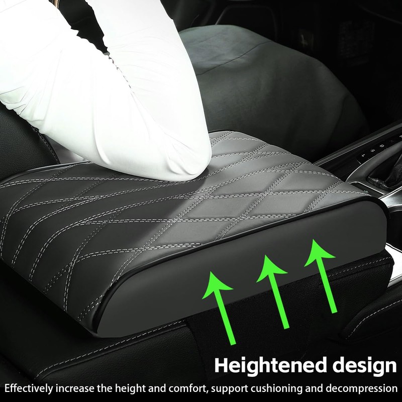 Osilly Car Armrest Cover, Auto Leather Waterproof Center Middle Console