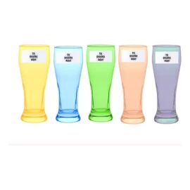Like Shop 50 Vaso Transparen Berlin Personalizado De Plástico 1/2 Lt.