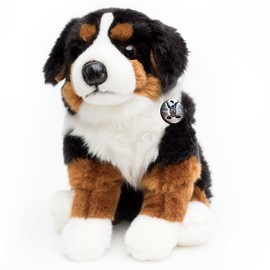 Bernese Mountain Dog Fanny Sitting Dog Plush Toy Cuddly Toy 25 cm