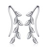 925 Sterling Silver Leaf Earrings Ear Climber Crawler Earrings Ear