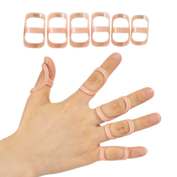 GHORTHOUD 6 Pcs Finger Splints - Finger Splint Kit for