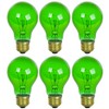 Sunlite A19 Colored Incandescent Light Bulb, 25 Watts, 120 Volts,