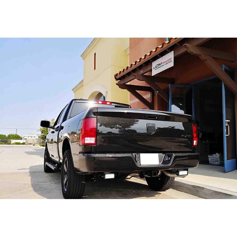 iJDMTOY Rear Bumper Mount Searchlight Reverse LED Light Bars Compatible