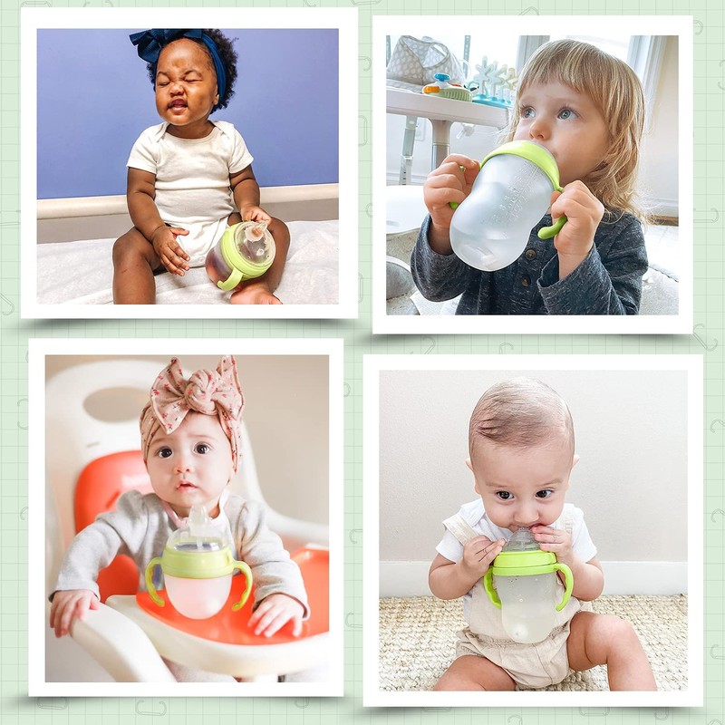 Anpei Step 1 Transitional Weighted Straw and Handles Self-Feeding Kit