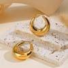 HUGE TOMATO 925 Silver Earrings Gold Hypoallergenic Hoop Earrings Gold