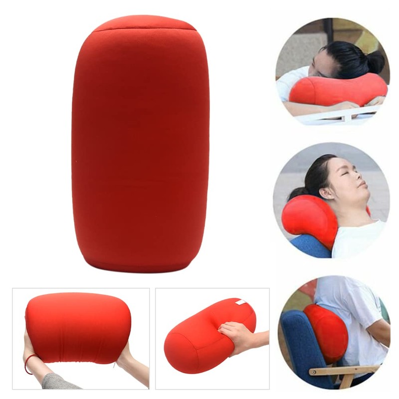 Kisbeibi Microbead Pillows, Super Soft Microbead Roll Cushion Squishy Bolster