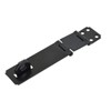 QCAA Double Hinge HASP and Fixed Staple, 4-1/2", Steel, Black,