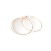 Large Hoop Earrings Hammered Textured 2.75 Inch Hoop Earrings Gold