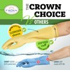 The Crown Choice Reusable Waterproof Household Dishwashing Cleaning Rubber Gloves