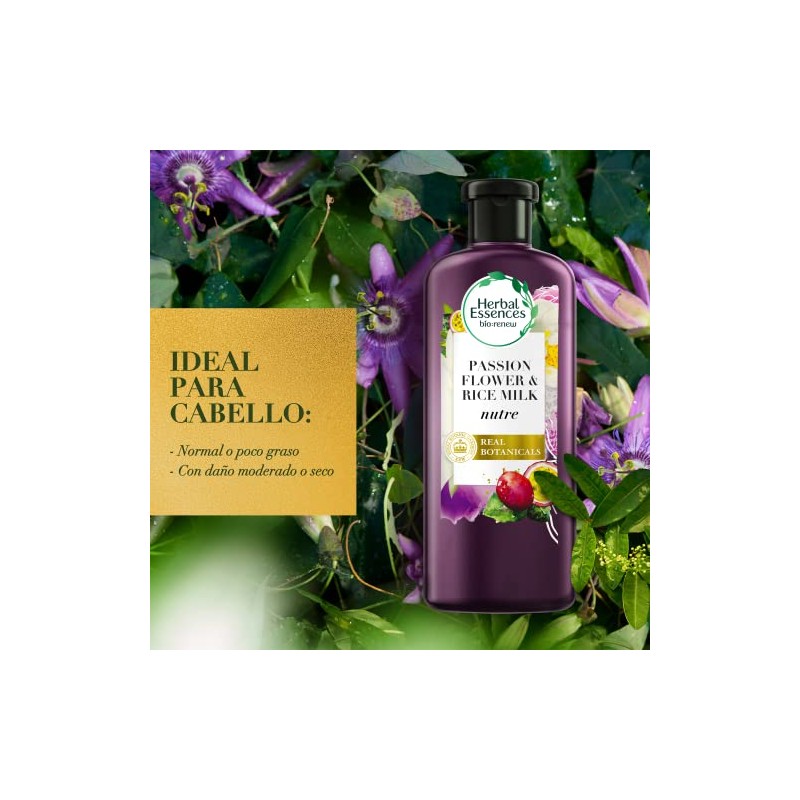 HERBAL ESSENCES Bio:Renew, Passion Flower & Rice Milk, Shampoo 400