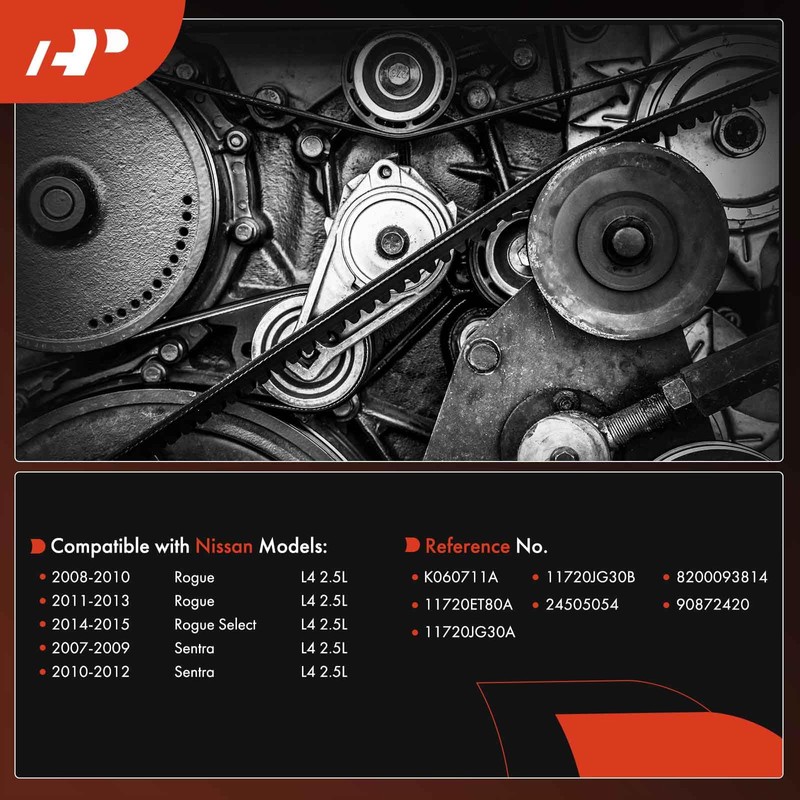 A-Premium Engine Serpentine Drive Belt Compatible with Nissan Rogue 2008-2013,
