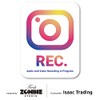 Isaac Trading STC-063 Dash Cam Recording Sticker Waterproof and Weatherproof