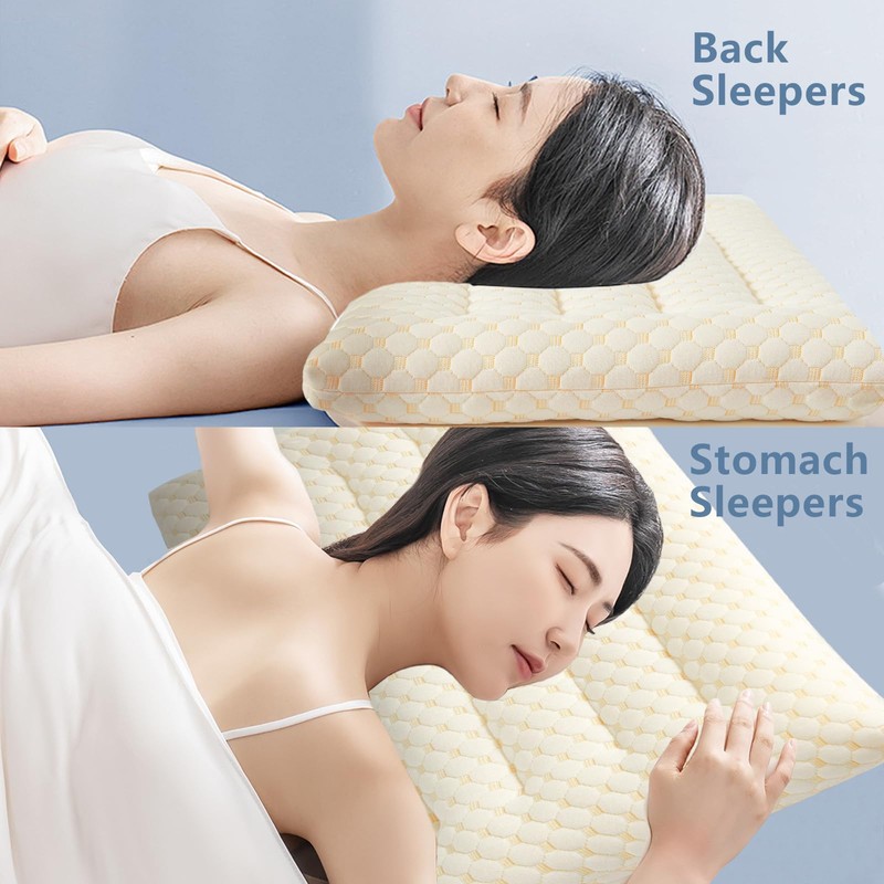 YOUR MOON Flat Thin Pillows King Size for Sleeping, 2.7