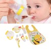 Baby Feeding Set Safe PP Silicone Compact Space Saving Discomfort
