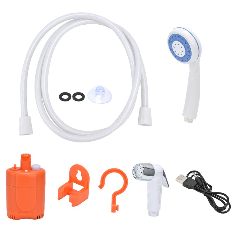 Portable Outdoor Shower Set Camping Shower Pump Handheld Sprayer for