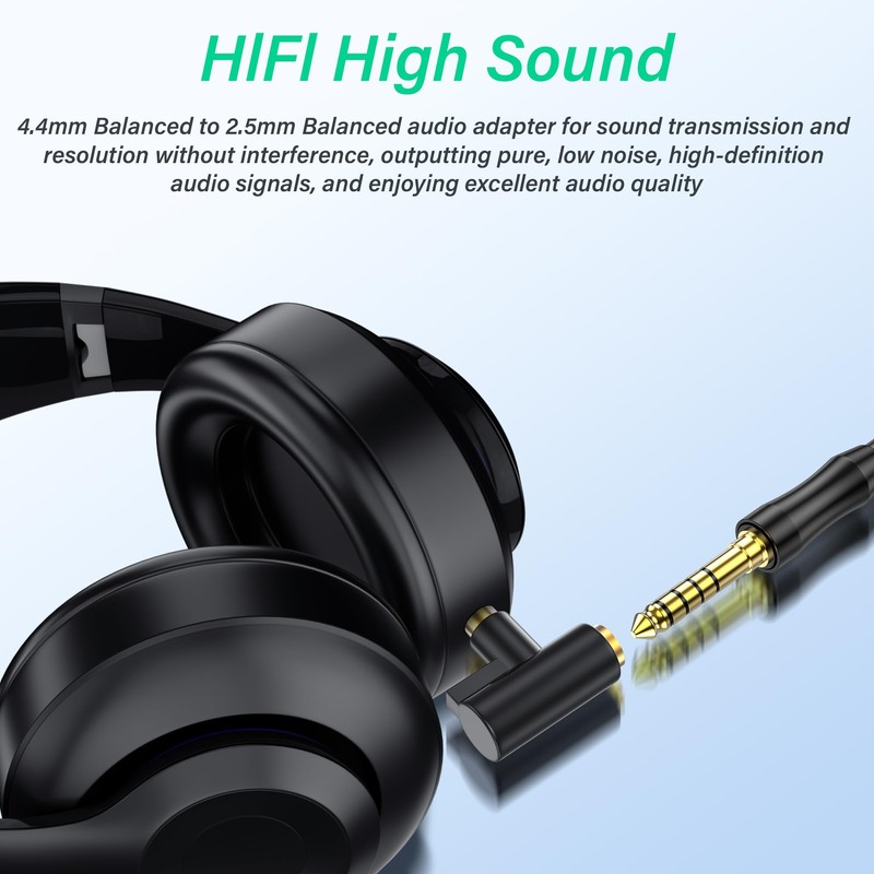 SinLoon 4.4mm Female to 2.5mm Male Balanced Audio Adapter, Gold