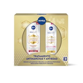 NIVEA Cellular Luminous 630 Anti-Pigment Pack Anti-Ageing Advanced Treatment Gift Set with Face Serum (1 x 30 ml) and FP50 Day Cream (1 x 40 ml) for Even and Radiant Skin