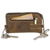 LEAS Key Bag Natural Genuine Leather Cognac Vintage Collection, Cognac,