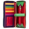 VISCONTI 'Passion' Large Wallet with Zip and Colourful Hearts RFID