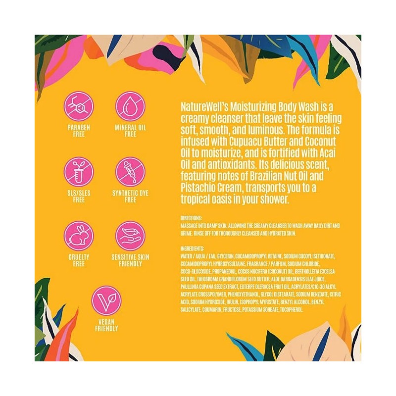 NatureWell Moisturizing Body Wash, 33 fl. oz.
