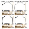 4 Sets Carburetor Rebuild Fix Kit Carb Overhaul Seals Fit