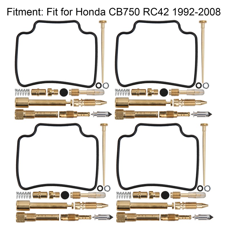 4 Sets Carburetor Rebuild Fix Kit Carb Overhaul Seals Fit