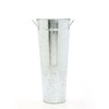 Hosley 15 Inch High Galvanized Vase. Ideal for Dried Floral