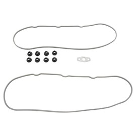 TRQ Engine Valve Cover Gasket w/Grommets Set Kit Compatible with Chevy GMC Pickup Truck SUV Van