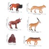 ORFOFE Sturdy Resin African Wildlife Figures 6pcs Mini Animal Models