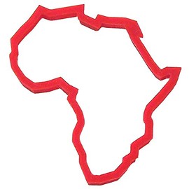 CookieCutterCom Brand Africa Cookie Cutter 4 inch – 3d Printed Plastic – USA Made