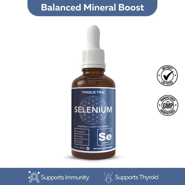 Selenium Liquid Concentrate – 200 mcg Selenomethionine, 300 Servings, Supports